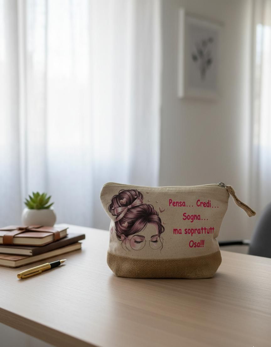 Pochette con frase e immagine