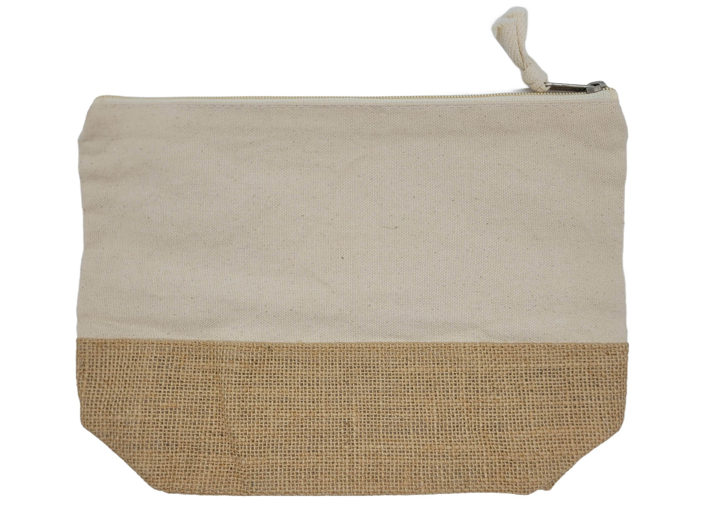 Pochette grande cotone/juta personalizzabile