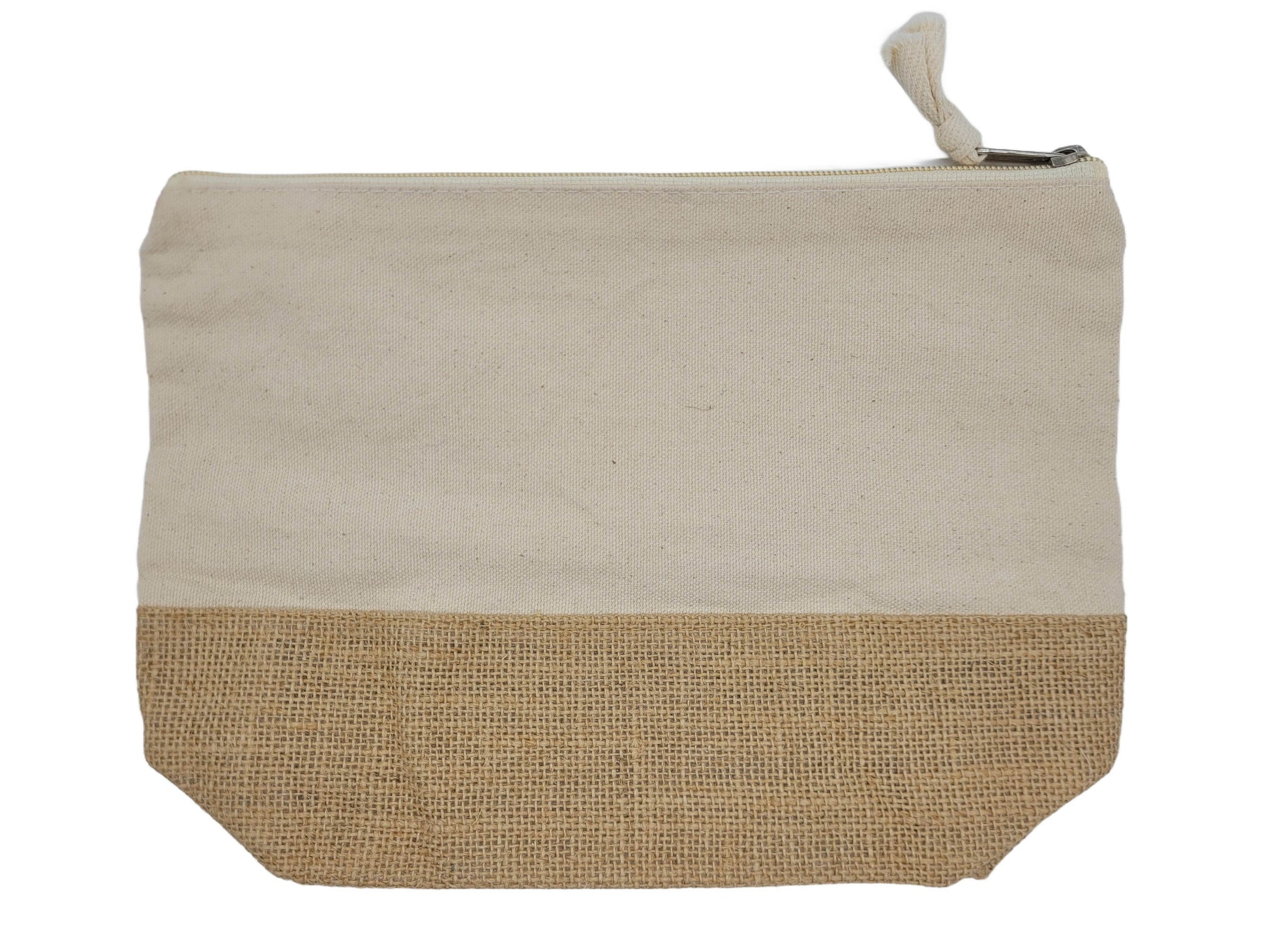 Pochette grande cotone/juta personalizzabile