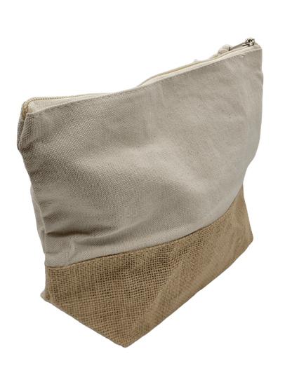 Pochette grande cotone/juta personalizzabile