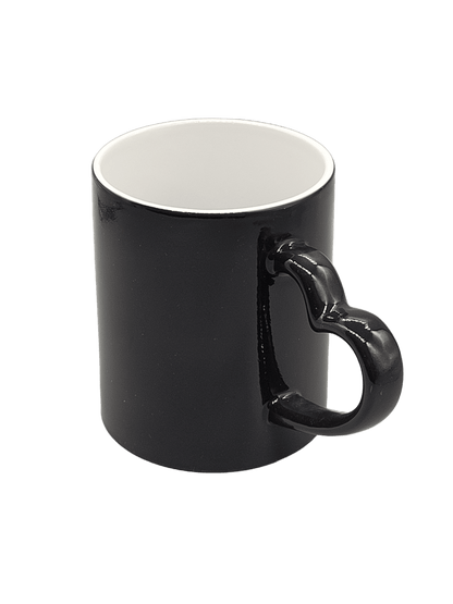 Tazza magica personalizzabile con manico a cuore