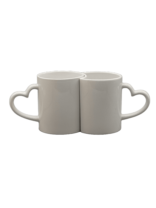 Tazze coppia manico cuore personalizzabili