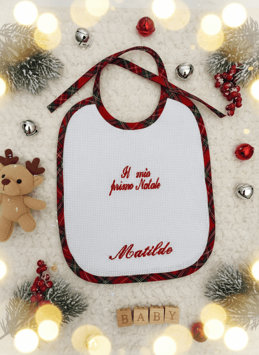 Bavaglini baby Natale personalizzabili