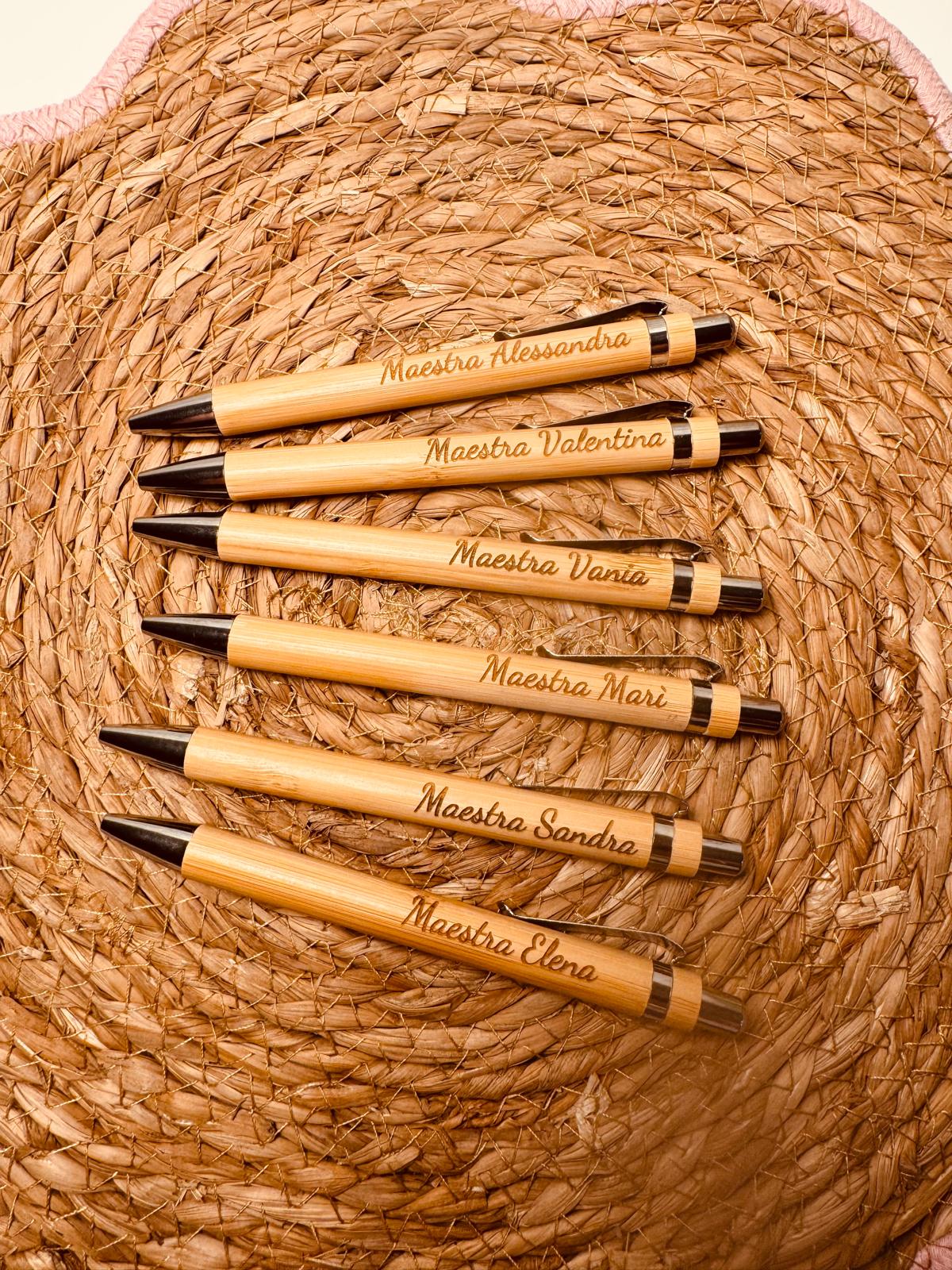 Penna bamboo personalizzabile