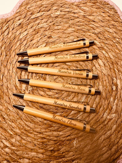Penna bamboo personalizzabile