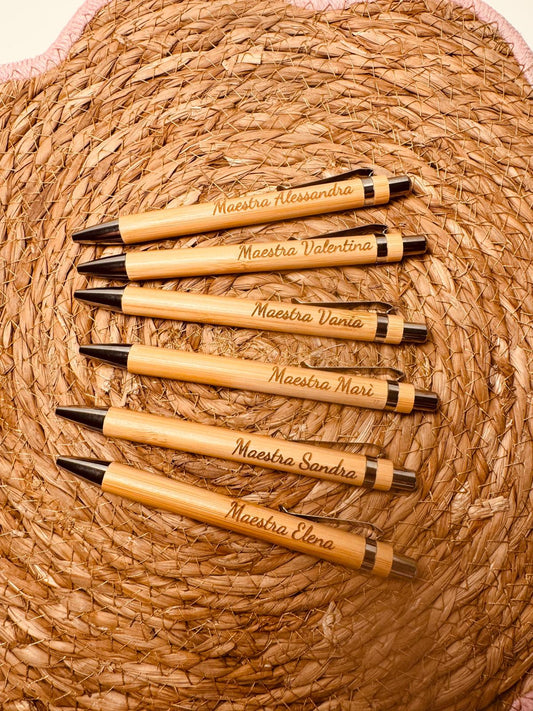 Penna bamboo personalizzabile
