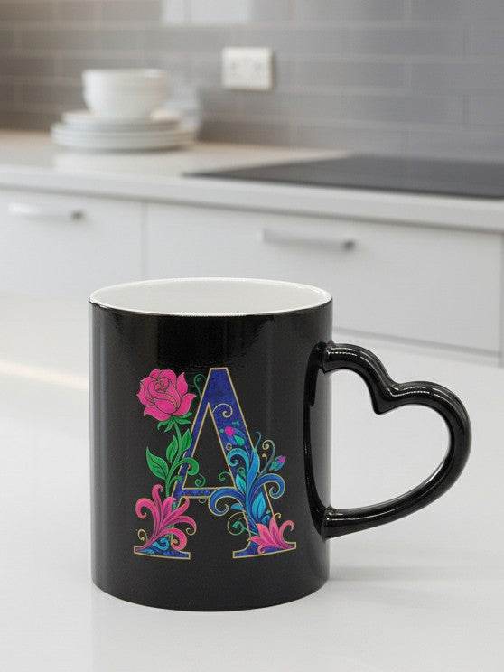 Tazza magica personalizzabile con manico a cuore