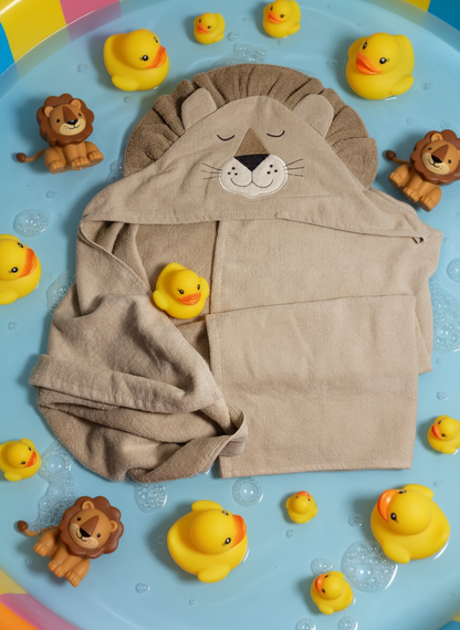 Accappatoio leone personalizzabile con nome