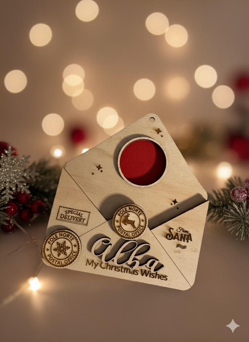 Porta letterina con cerchio da mettere la foto del bimbo.