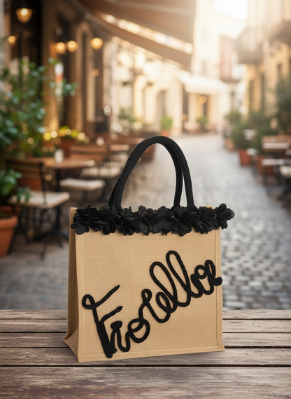 Borsa juta personalizzabile